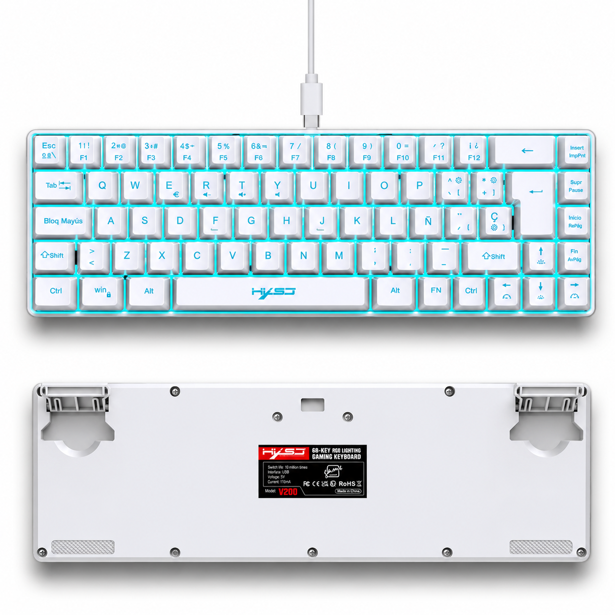 HXSJ V200 RGB Gaming Keyboard — image 3